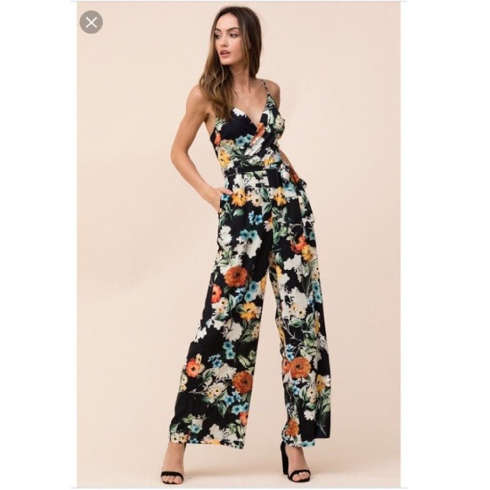 Anthro Yumi Kim Morning Glory Jumpsuit Floral XS